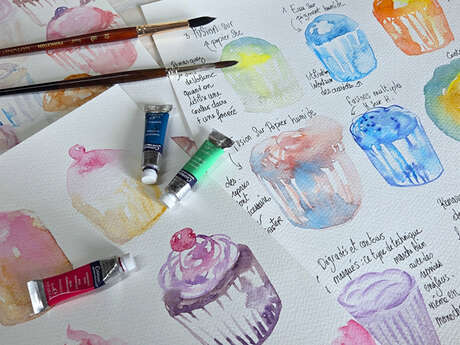 Cupcake & cie : libérer sa pratique à l'aquarelle