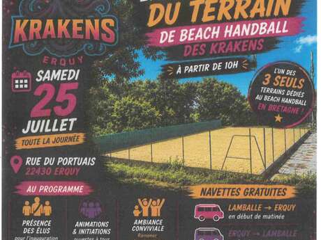 Inauguration du terrain de beach hanball