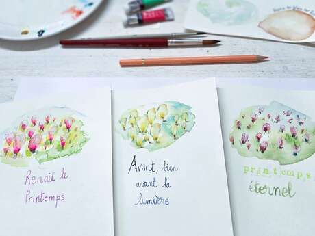 L'Eden, jardins intérieurs : introduction à l'aquarelle intuitive