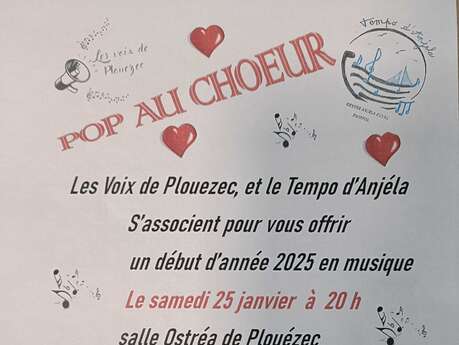 Concert Pop au choeur Le 25 janv 2025