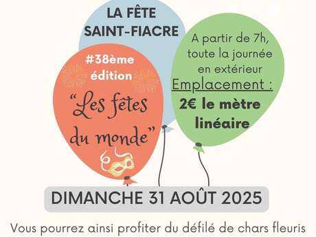 Vide grenier et brocante - Fête Saint-Fiacre