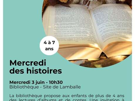 Mercredi des histoires – 4 à 7 ans