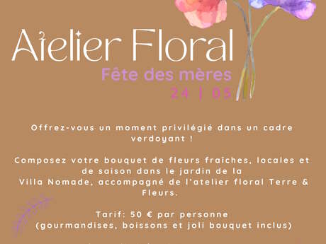 Atelier floral à la Villa Nomade