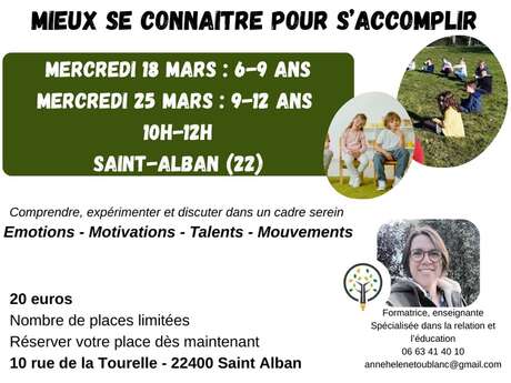 Atelier Enfants - Mieux se connaître pour s'accomplir
