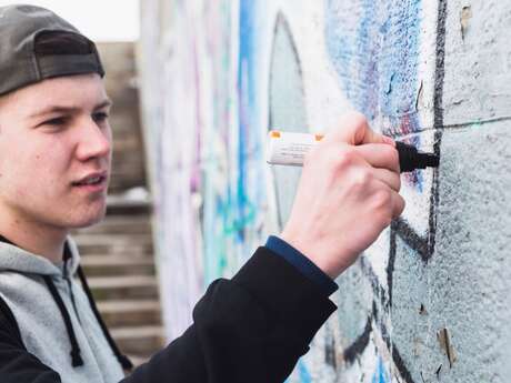 Mur d'expression libre - Week-end graff