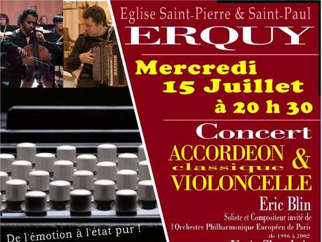 Concert : Duo Violoncelle et Accordéon "Voyage au cœur de la Grande Europe"