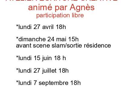 Atelier d'écriture créative