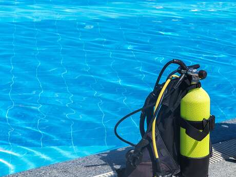 Baptême plongée en piscine