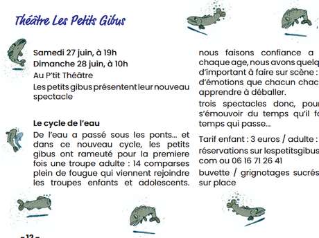 Théâtre : Le cycle de l'eau