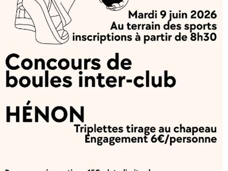 Concours de boules inter-club