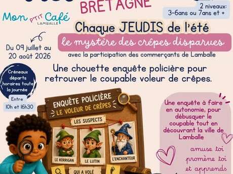 Mon p'tit café : Chasse au trésor Bretagne "Le Mystère des crêpes disparues"
