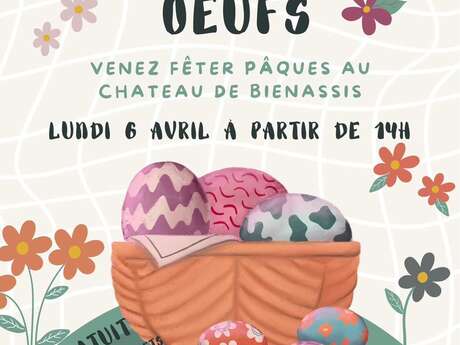 Chasse aux oeufs au château de Bienassis