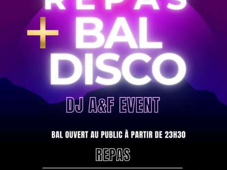 Repas et bal disco
