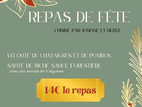 Repas de fête à emporter