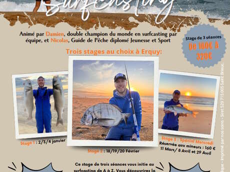 Surfcasting - Stage de trois séances