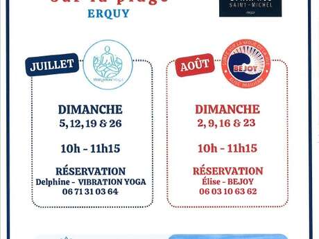 Yoga sur la plage