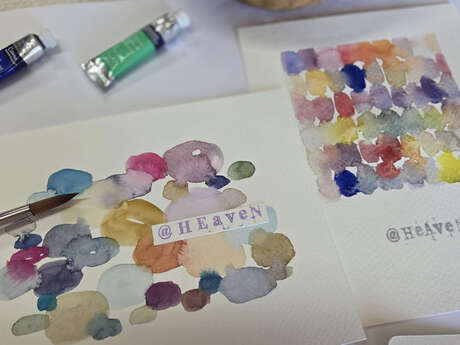 Relaxation à l'aquarelle : gamme de couleurs