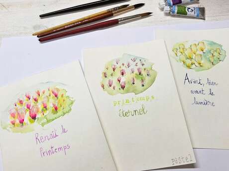 L'Eden, jardins intérieurs: introduction à l'aquarelle intuitive