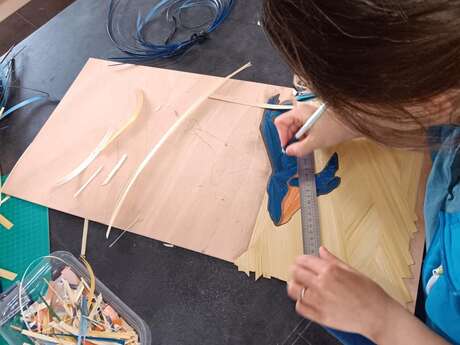 STESF : Ouverture de l'atelier d'ébénisterie et marqueterie de paille