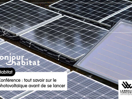 Conférence "Tout savoir sur le photovoltaïque avant de se lancer" proposée par Lamballe Terre & Mer