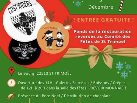 Balade à moto des Pères Noël