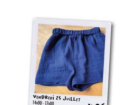 Atelier couture : short de plage