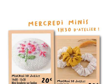 Minis ateliers du mercredi Minis ateliers du mercredi