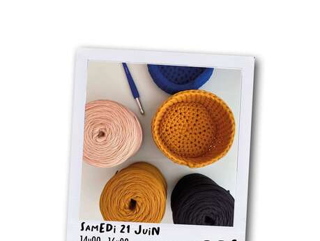 Atelier crochet : panier déco
