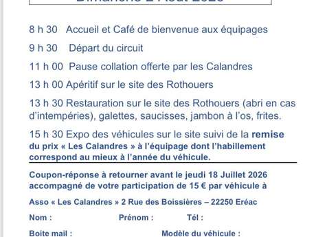 Sortie de véhicules anciens