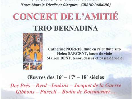 LES MUSICALES DU JAUR : CONCERT DE L'AMITIÉ