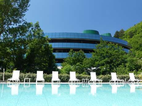 ITINERAIRE ACCESSIBLE - AUTOUR DE LA STATION THERMALE D'AVENE AVEC LIAISON VILLAGE D'AVENE