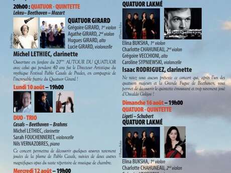20E FESTIVAL AUTOUR DU QUATUOR – HOMMAGE À PABLO CASALS (1876-1973)