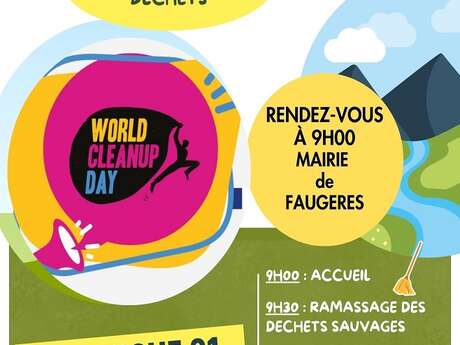 JOURNÉE MONDIALE "RAMASSAGE DE DÉCHETS"  À FAUGÈRES