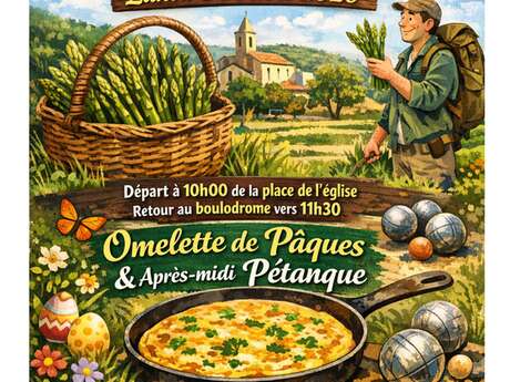 CHASSE AUX ASPERGES SAUVAGES & OMELETTE DE PÂQUES