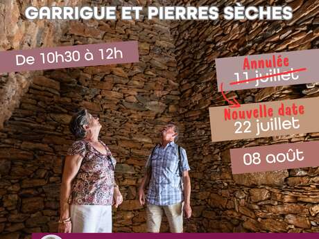 VISITES GUIDEES : BALADES SENSORIELLES ENTRE GARRIGUE ET PIERRES SECHES