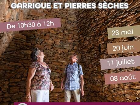 VISITES GUIDEES : BALADES SENSORIELLES ENTRE GARRIGUE ET PIERRES SECHES