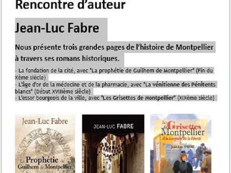 RENCONTRE D'AUTEUR/ JEAN-LUC FABRE