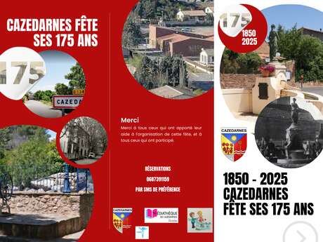 CAZEDARNES FÊTE SES 175 ANS - GRANDE SOIRÉE DE CLÔTURE