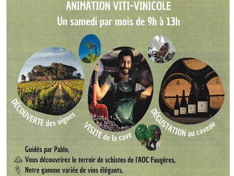 ANIMATION VITI-VINICOLE UN SAMEDI PAR MOIS