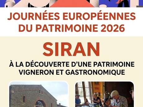 JOURNÉES EUROPÉENNES DU PATRIMOINE – VISITE & DÉGUSTATION À LA CAVE DE SIRAN