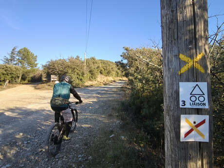 LIAISON ENDURO N°3 : OLARGUES - NAUDECH  - SITE VTT-FFC CAROUX EN HAUT LANGUEDOC
