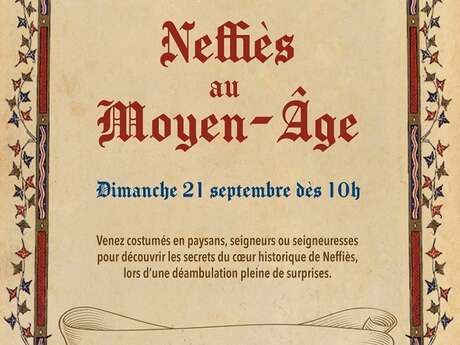JOURNÉE EUROPÉENNE DU PATRIMOINE - NEFFIES AU MOYEN ÂGE