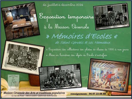 EXPOSITION "MÉMOIRES D'ÉCOLES"