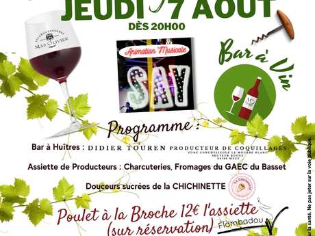 SOIRÉE VIGNERONNE À L'OUSTAL DES SCHISTES