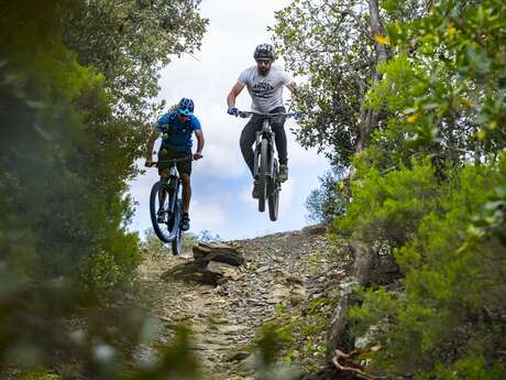 CIRCUIT VTT ENDURO COMPLET  N°27 :  BARDOU - SITE VTT-FFC CAROUX EN HAUT-LANGUEDOC