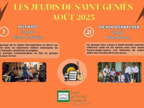 LES JEUDIS DE SAINT-GENIÈS - MELTIN'POT