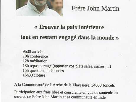 CONFÉRENCE TROUVER LA PAIX INTÉRIEURE