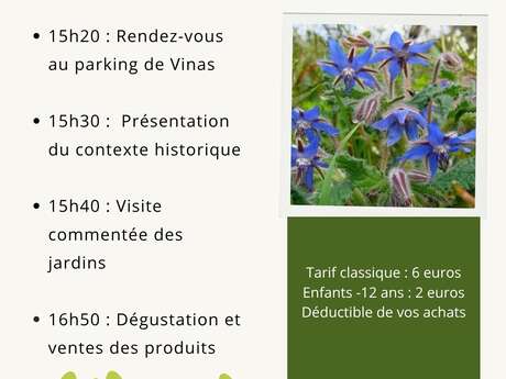 VISITE DES JARDINS D'EMILIEN A AVENE (VINAS)