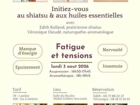 INITIATION AROMATHÉRAPIE, FATIGUE ET TENSIONS
