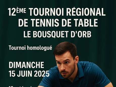 12ÈME TOURNOI RÉGIONAL DE TENNIS DE TABLE